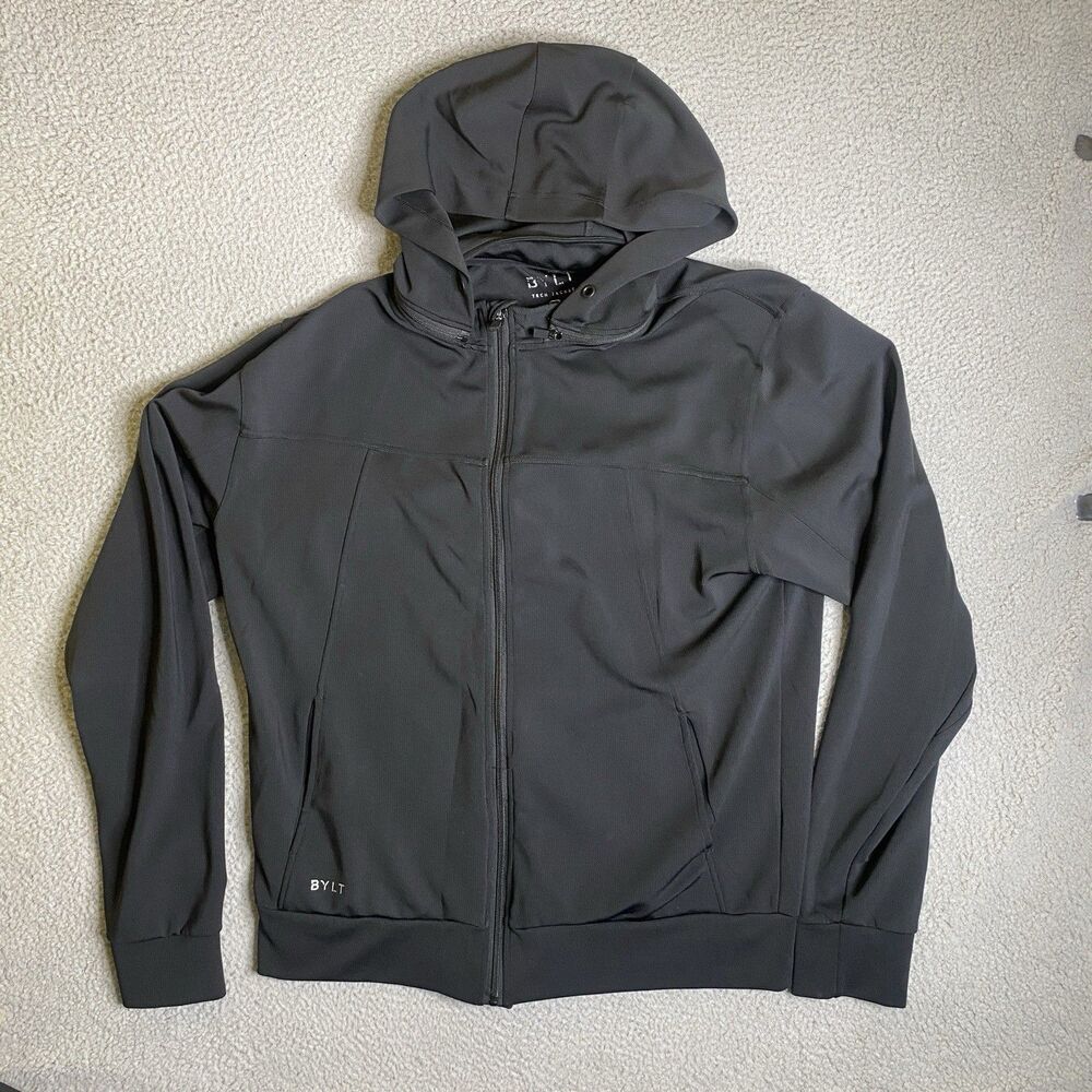 BYLT Basics Black Full-Zip Hoodie Jacket